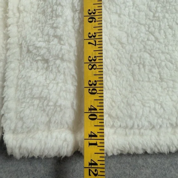Pottery Barn Robe Womens Medium Teddy‎ Bear Faux Fur Plush Fleece Warm Cozy